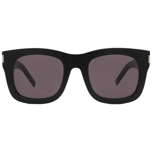 New Authentic Saint Laurent Dark Grey Square Ladies Sunglasses SL 650 MONCEAU 00 - Picture 1 of 6